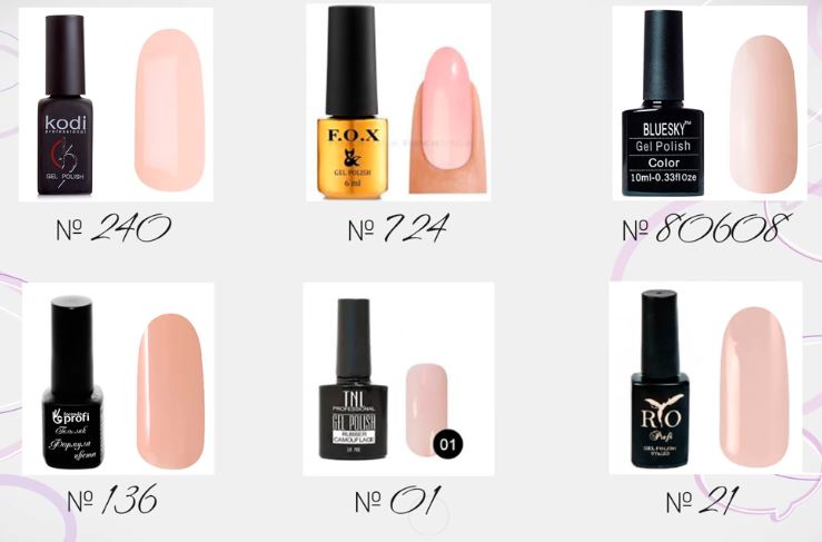 модные цвета в маникюре 2017